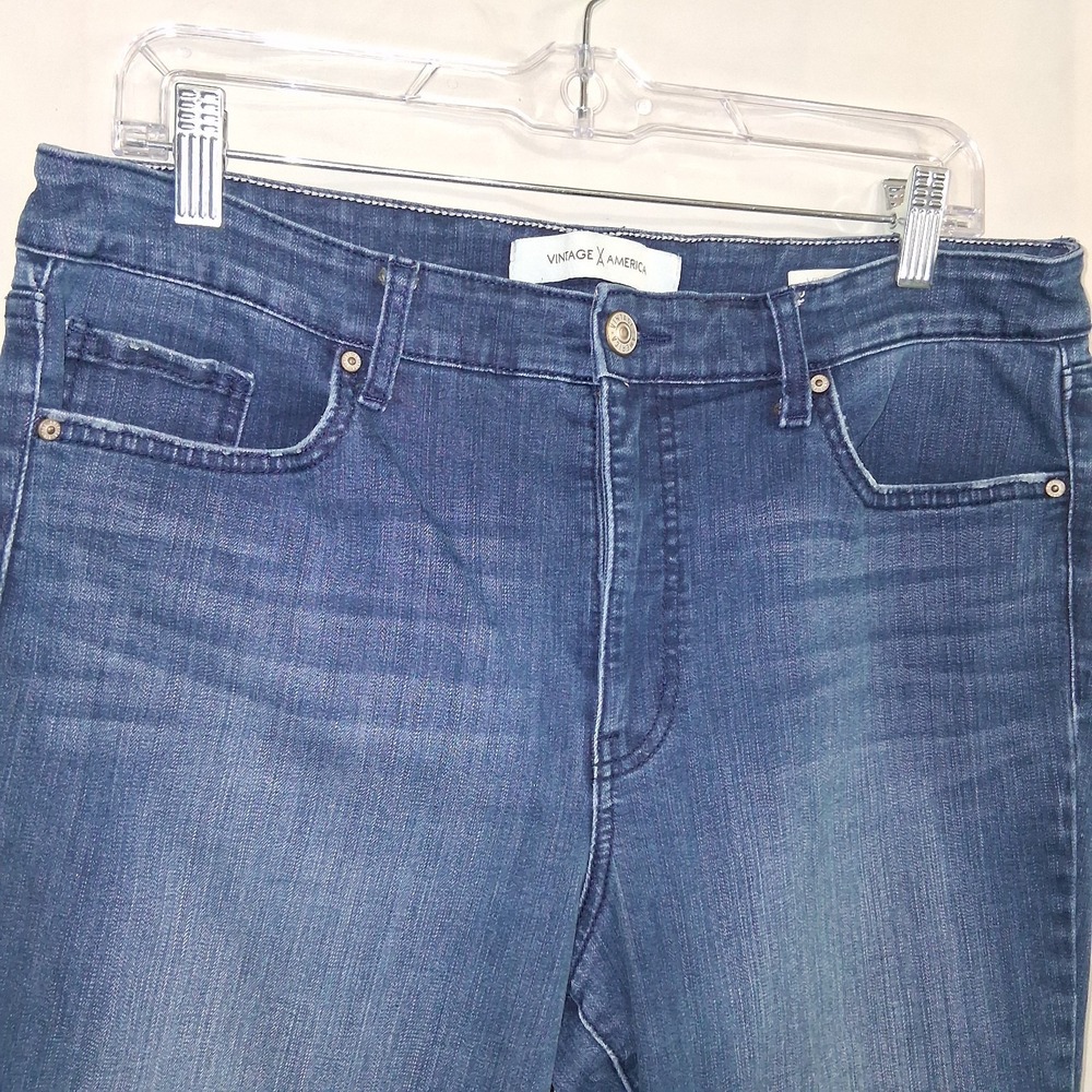 Vintage America Vintage Boot-Y Boot Cut Womens‎ Jeans Size 14/32 Med Wash